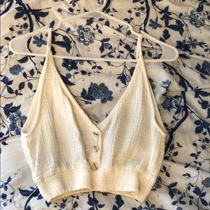 White crop top